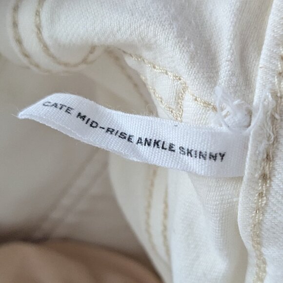 RAG & BONE Women's Cate Mid Rise Ankle Skinny Jeans  Size 30  Ivory - Picture 8 of 8